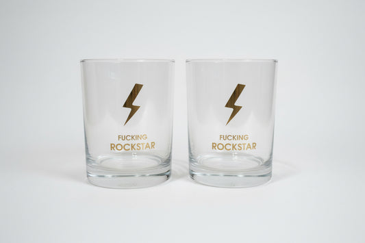 Fucking Rockstar (rocks glass)