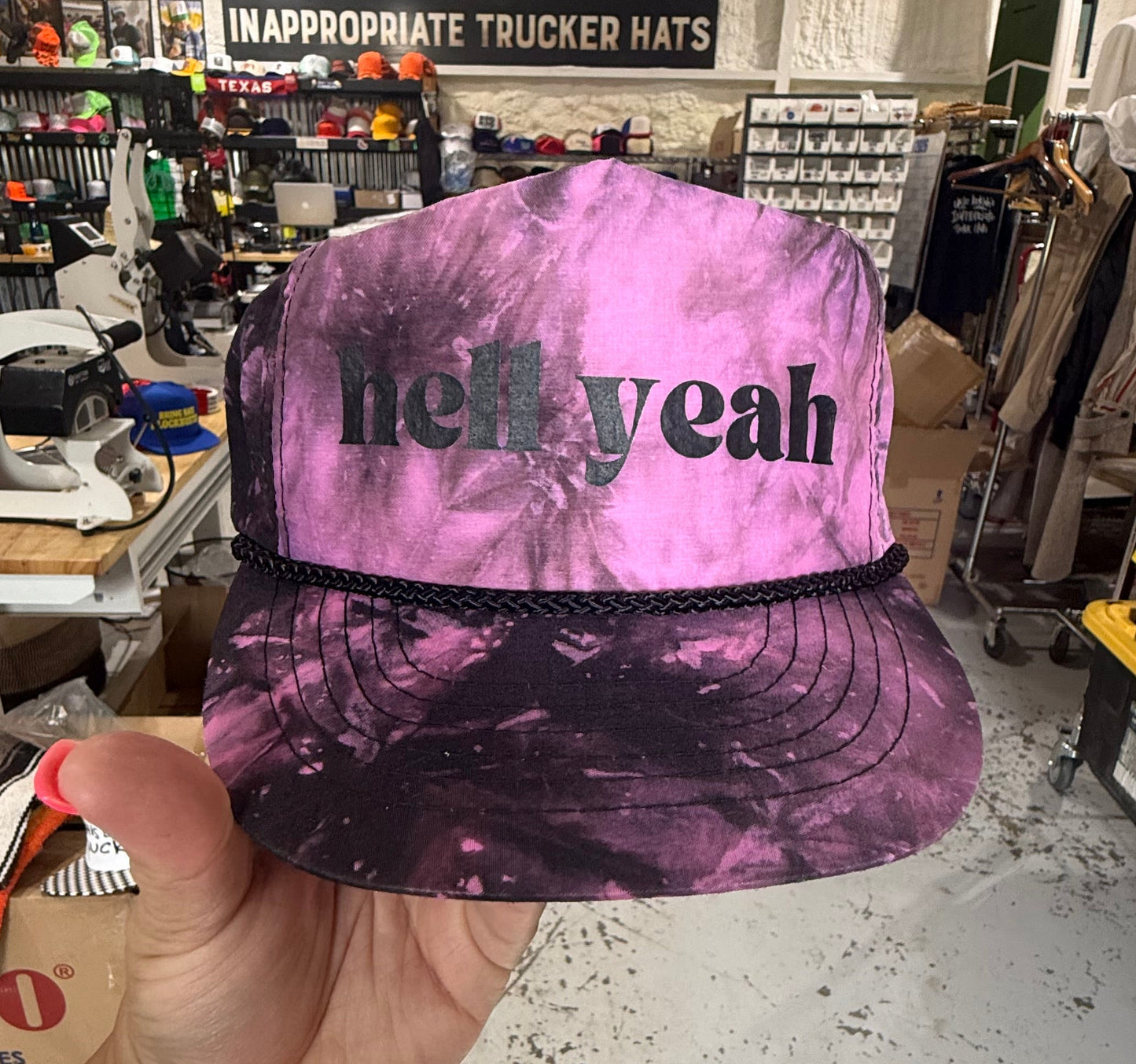 hell yeah (vintage purple tie-dye)