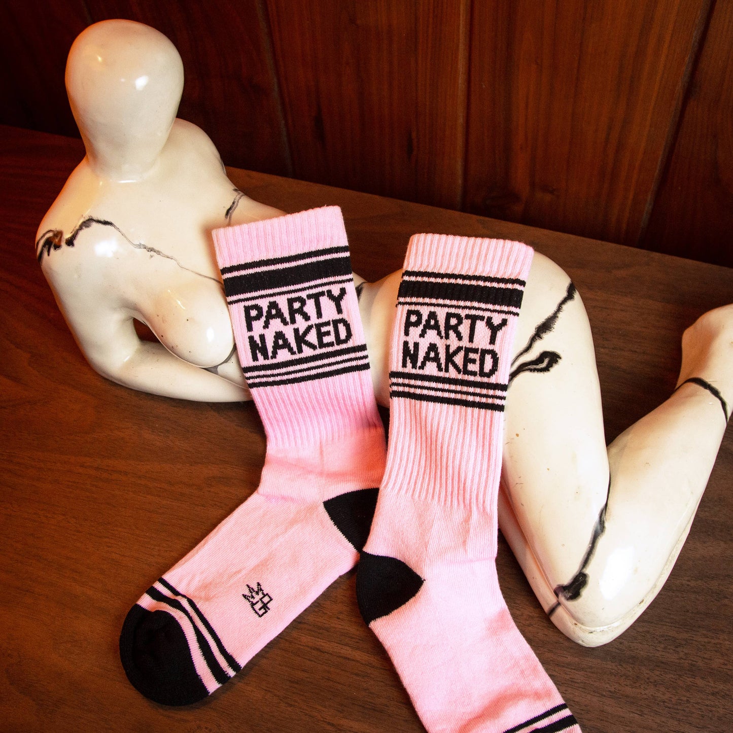 Party Naked Gym Crew Socks