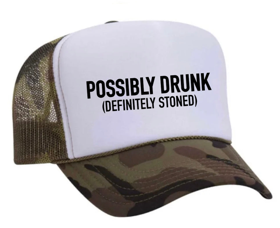 Possibly Drunk (Definitely Stoned) Trucker Hat