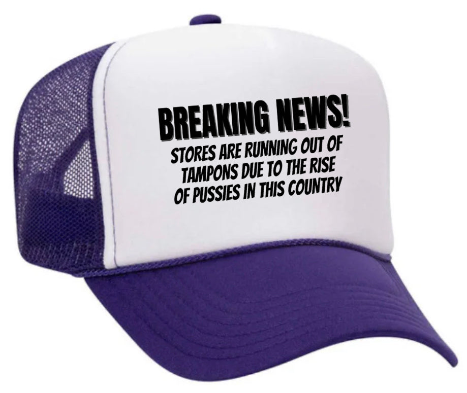 Breaking News Trucker Hat