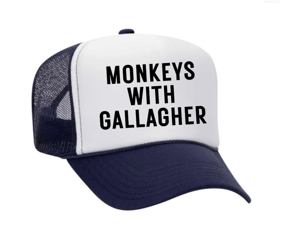 Monkeys With Gallagher Trucker Hat
