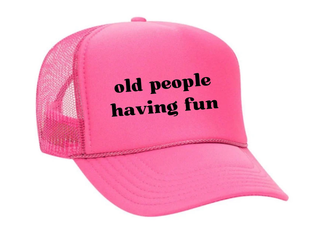 Old people having fun Trucker Hat