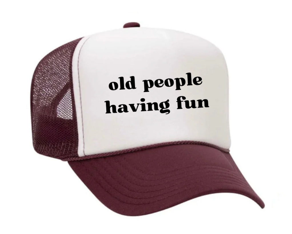 Old people having fun Trucker Hat