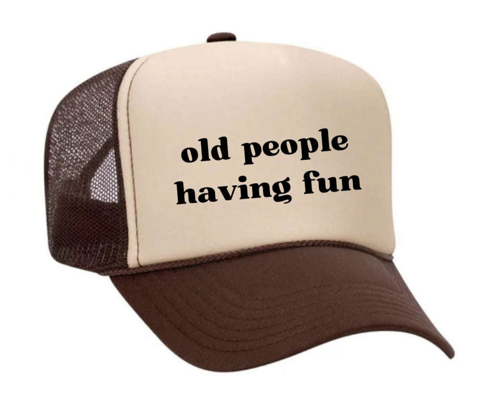 Old people having fun Trucker Hat