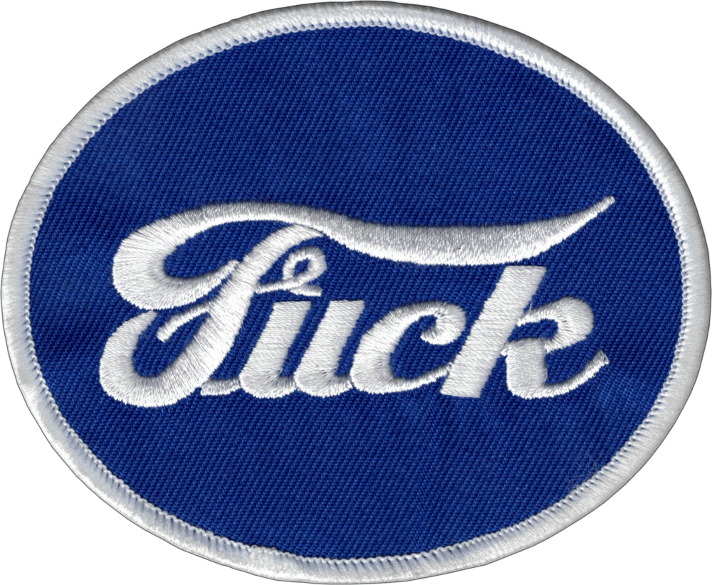 Patch - "Fuck" - White On Blue Oval