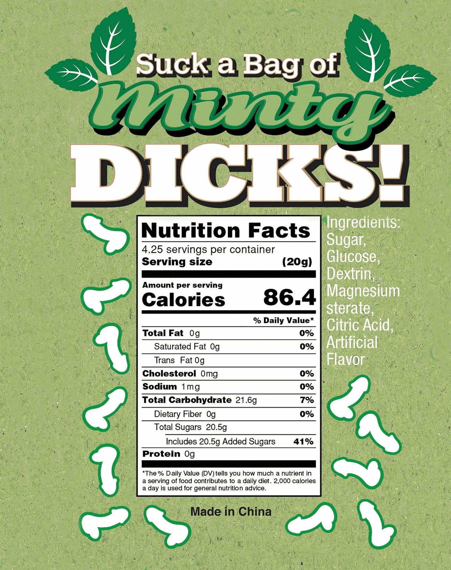 Suck a Bag of Minty Dicks- Bag of 25