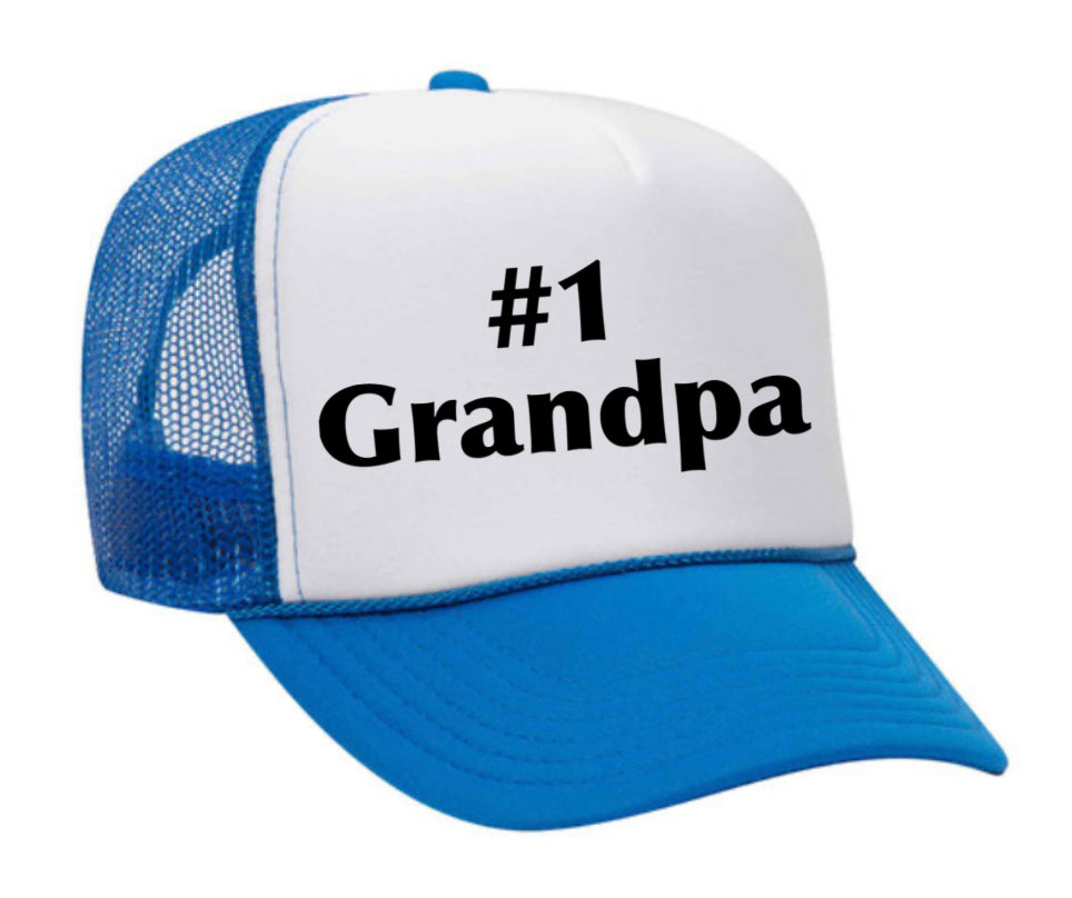 #1 Grandpa Trucker Hat