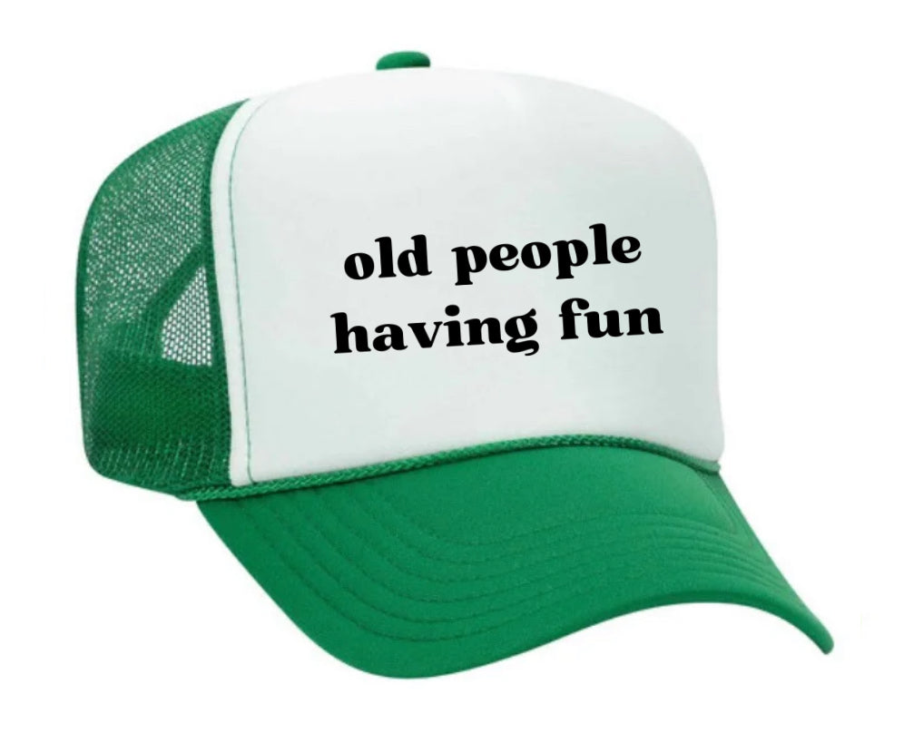 Old people having fun Trucker Hat