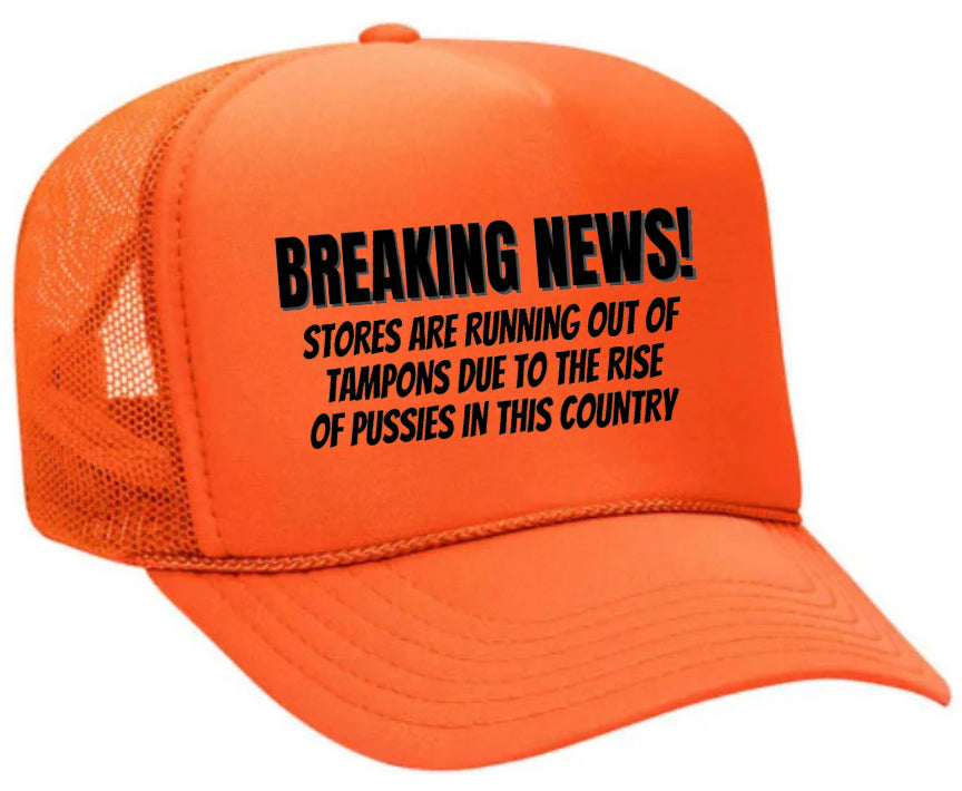 Breaking News Trucker Hat