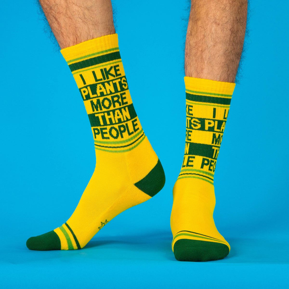 I Like Plants More Than People Gym Crew Socks