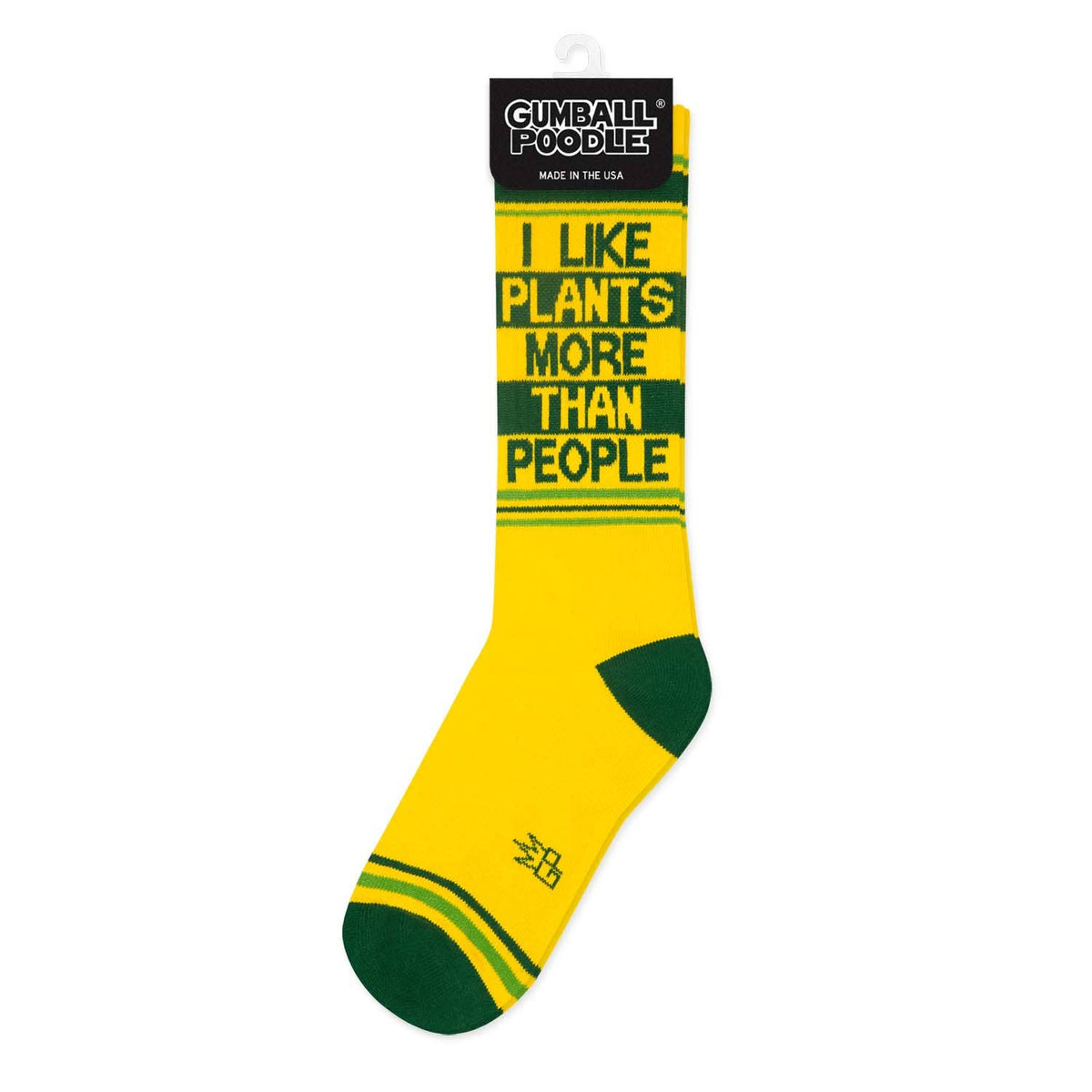 I Like Plants More Than People Gym Crew Socks