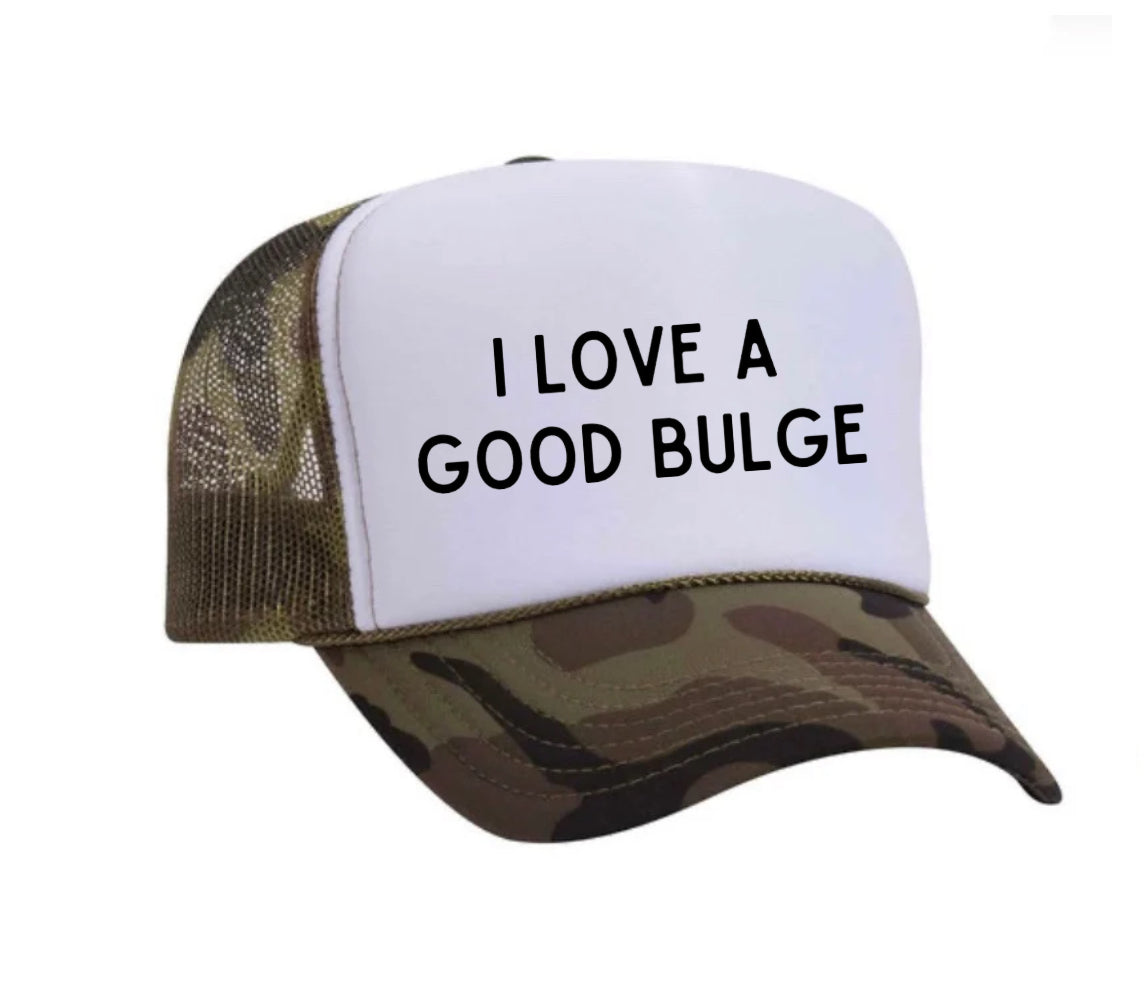 I Love A Good Bulge Trucker Hat