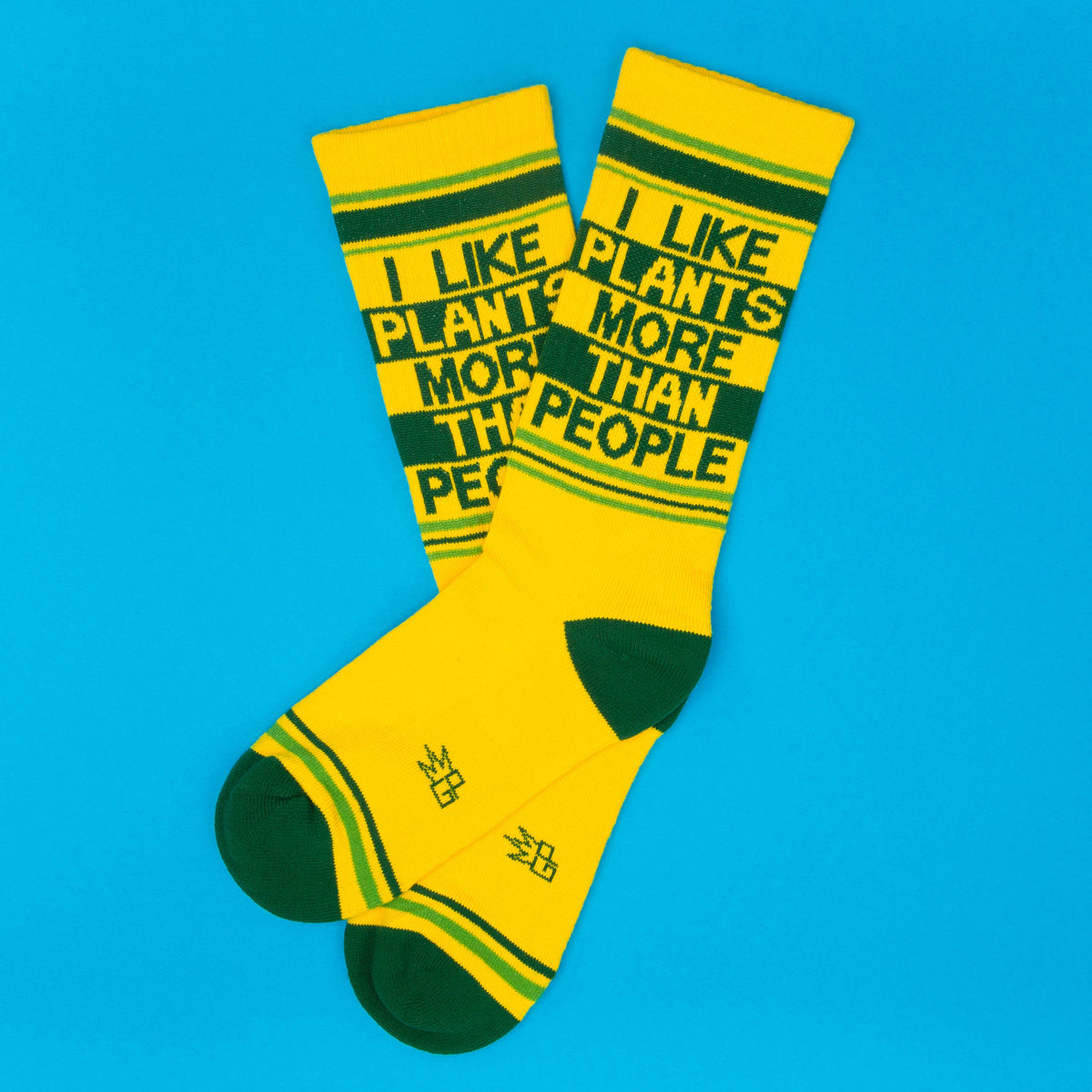 I Like Plants More Than People Gym Crew Socks