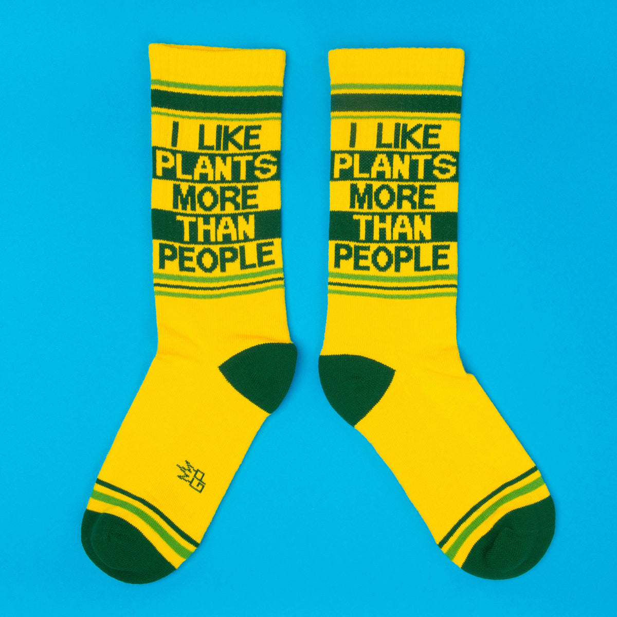 I Like Plants More Than People Gym Crew Socks