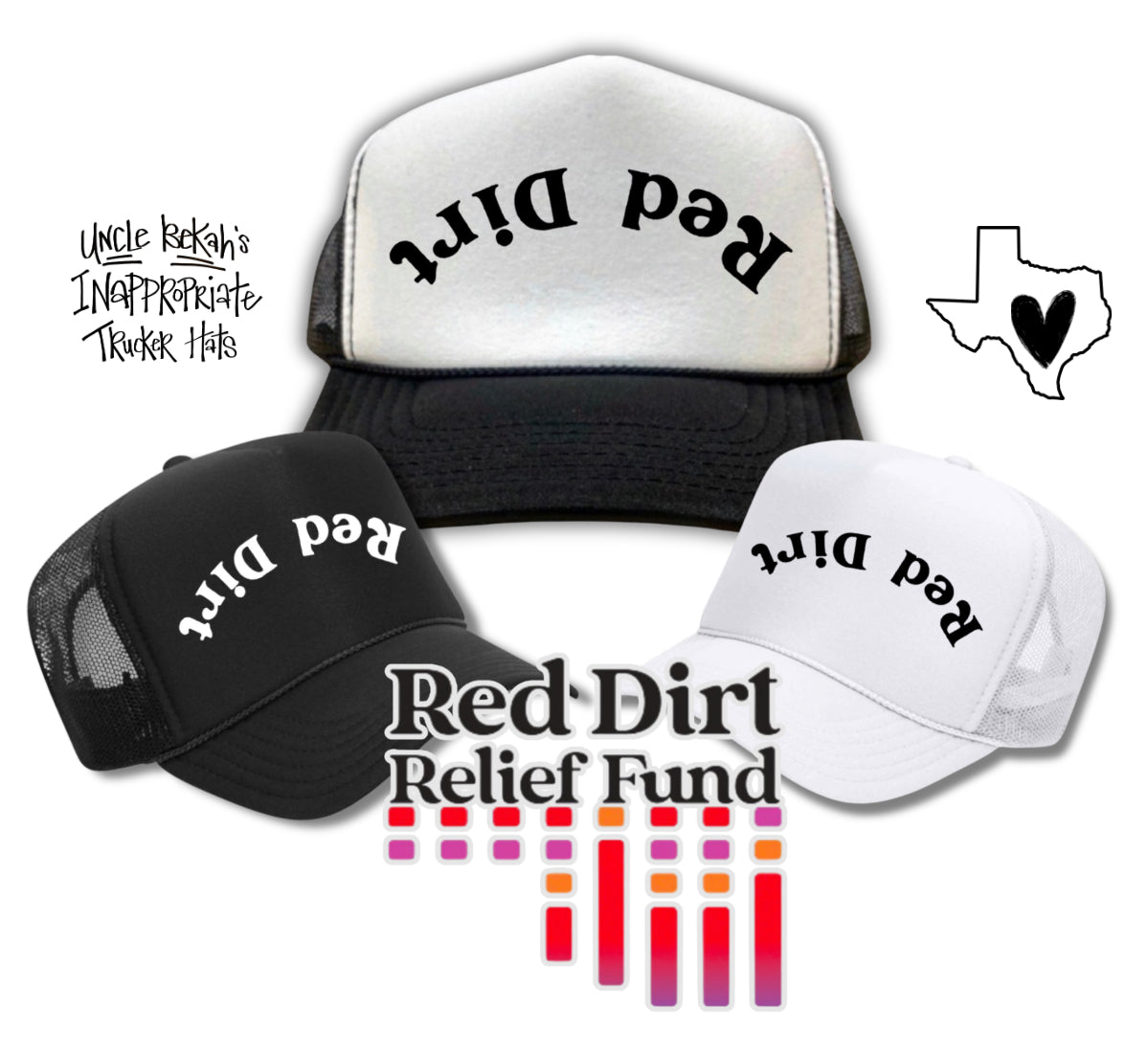 Red Dirt (upside down) Trucker Hat