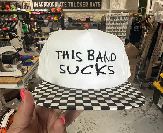 THIS BAND SUCKS (Vintage Checkered Bill)