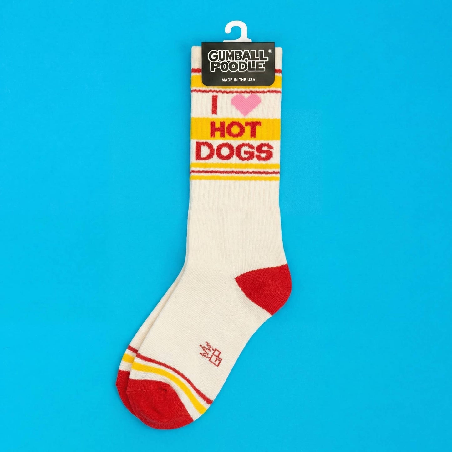 I ❤️ Hot Dogs Gym Crew Socks