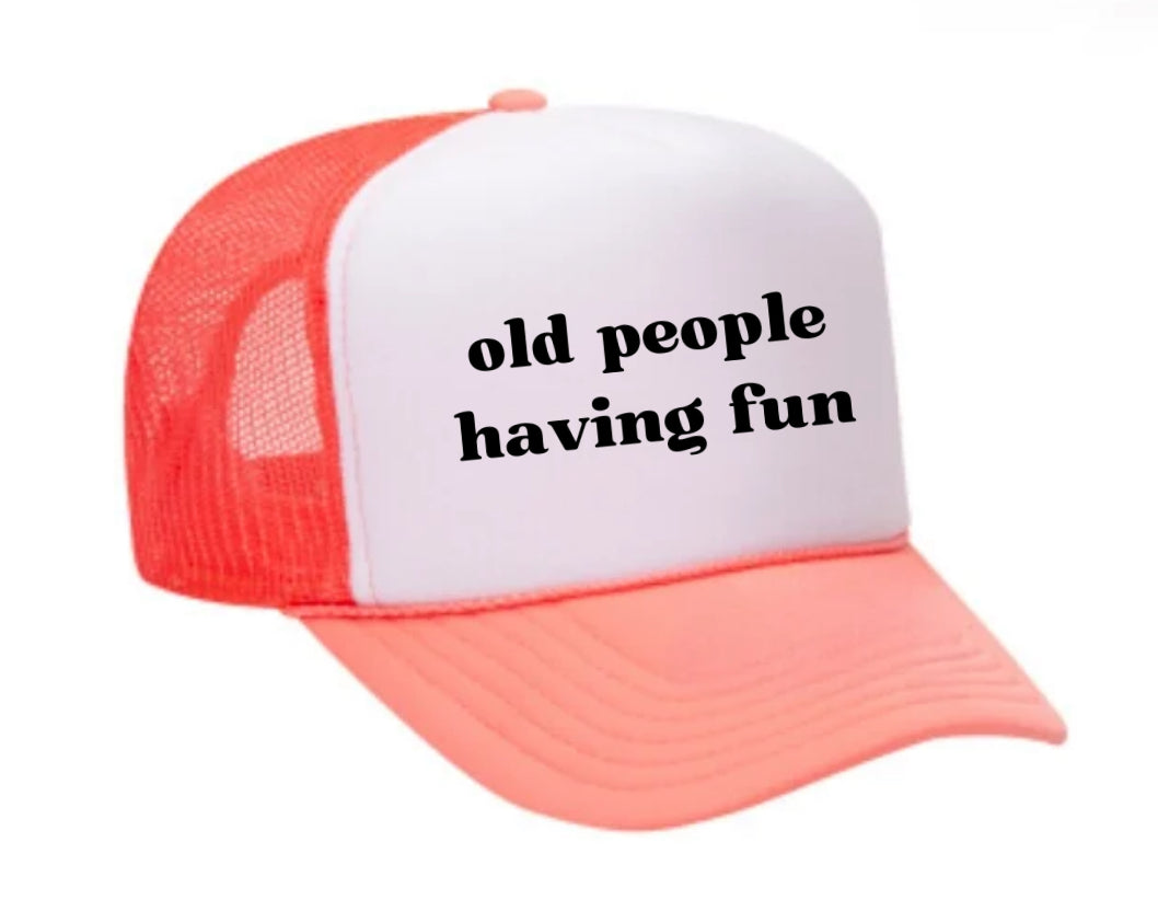 Old people having fun Trucker Hat