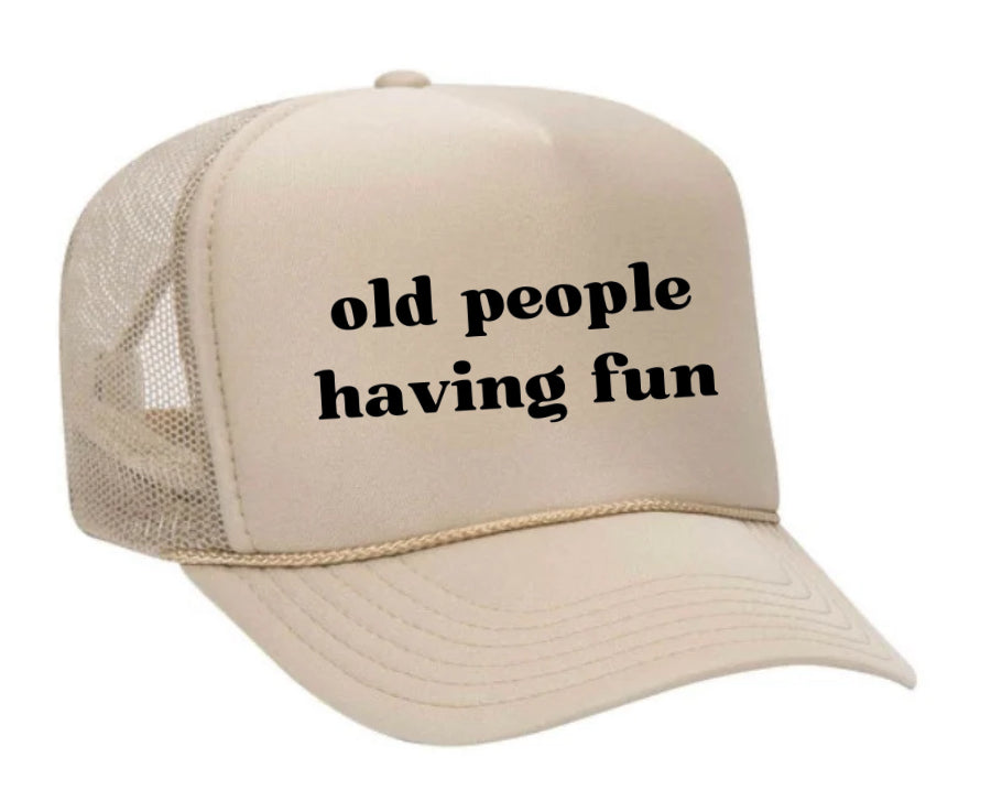 Old people having fun Trucker Hat