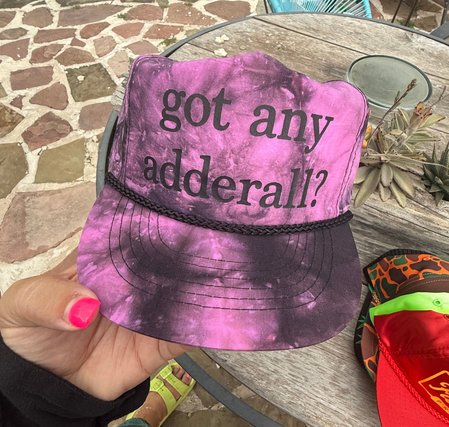 Got Any Adderall (purple/black tie-dye)