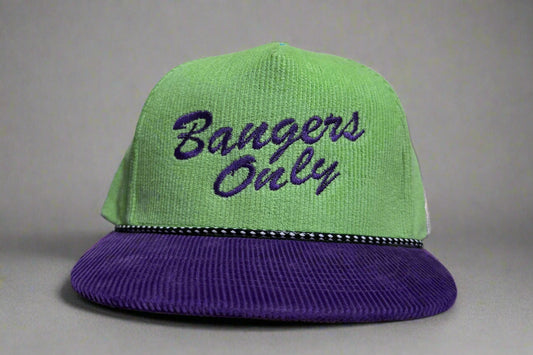 Bangers Only (Green/Blue Corduroy) Embroidered Hat