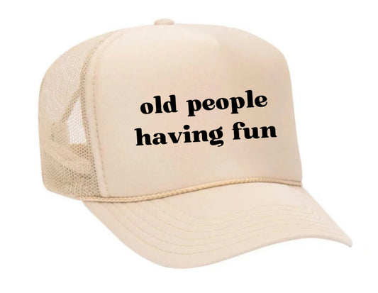 Old people having fun Trucker Hat