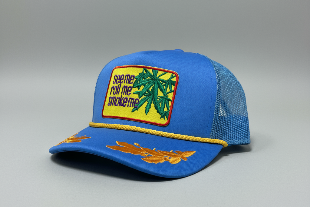 See Me Roll Me Smoke Me Patch Trucker Hat