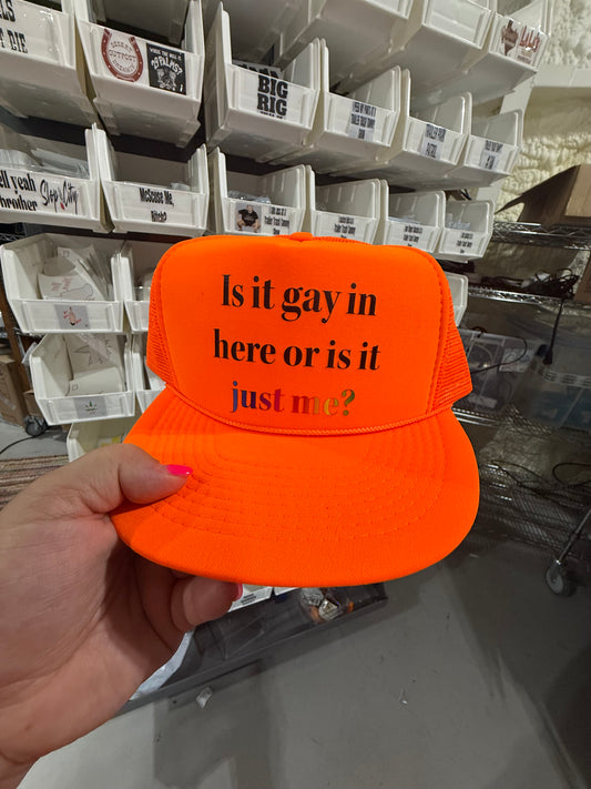 Is it gay in here - Vintage Solid Neon