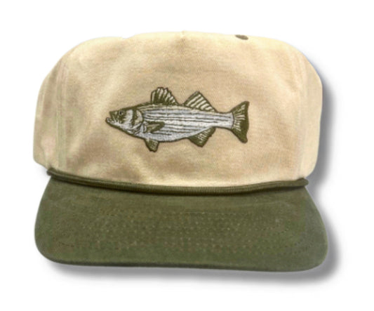 Striper Patch Flat Bill Hat