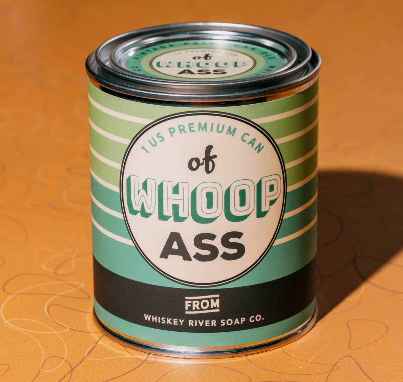Can of Whoop Ass Candle