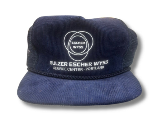 Vintage Sulzer Escher WYSS Corduroy Hat