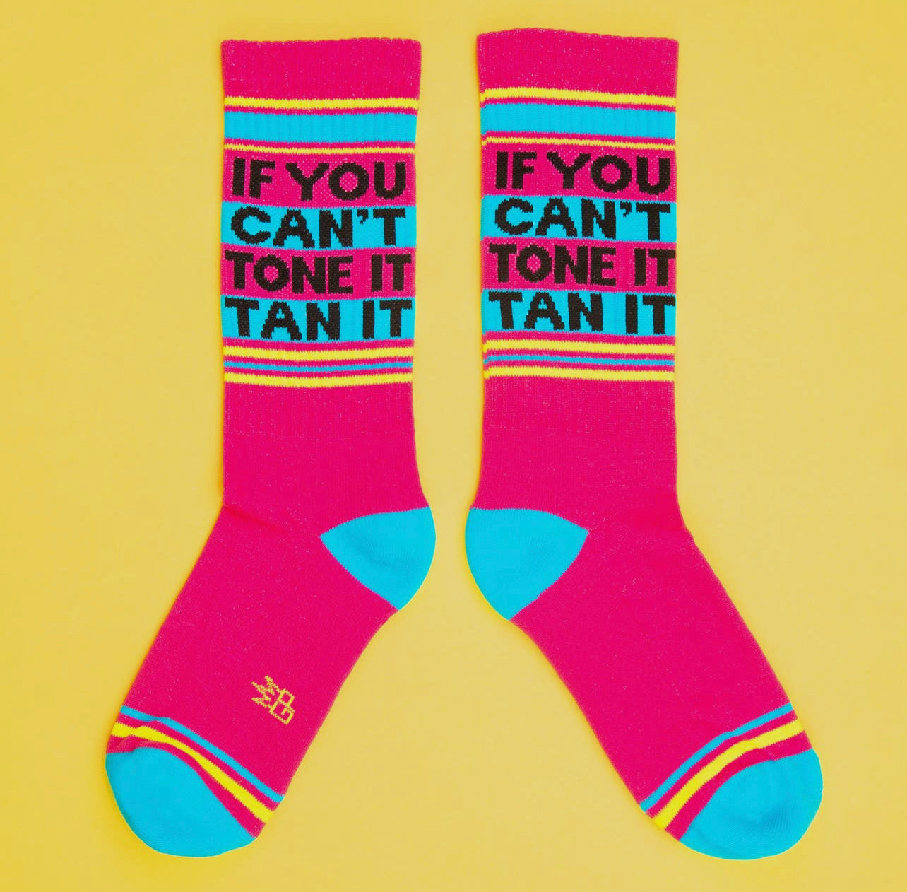 If You Can’t Tone It, Tan It Gym Crew Socks