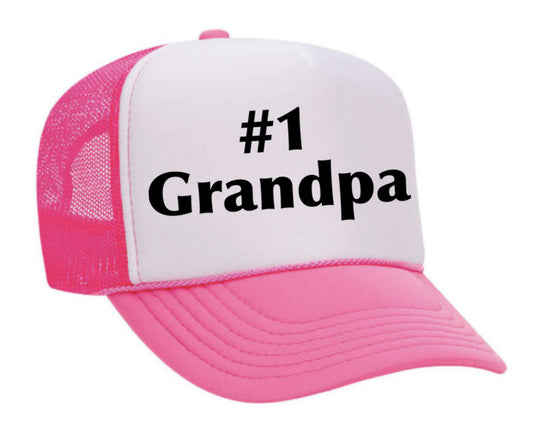 #1 Grandpa Trucker Hat