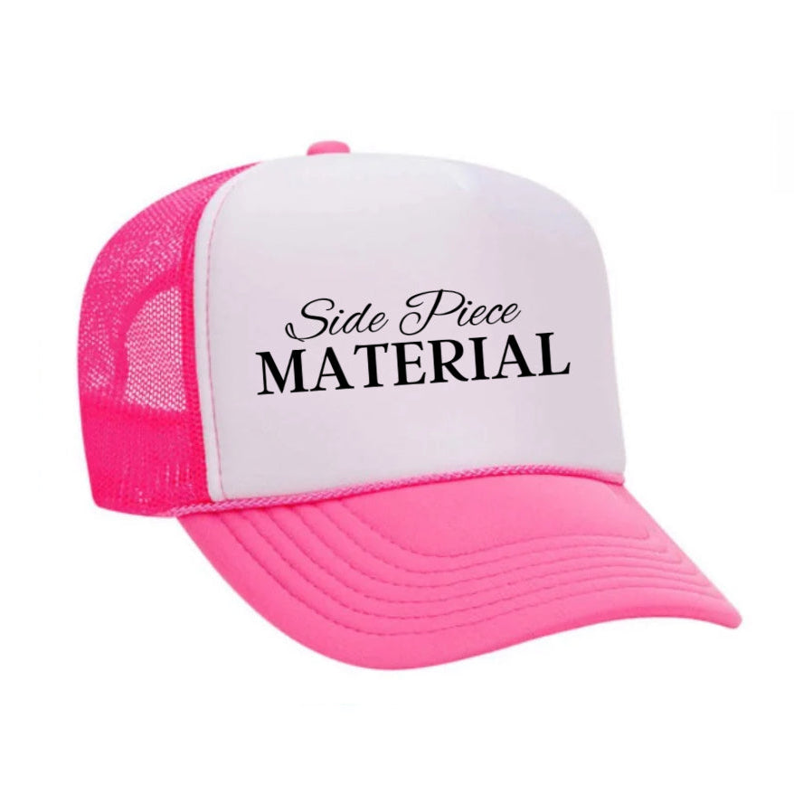 Side Piece Material Trucker Hat