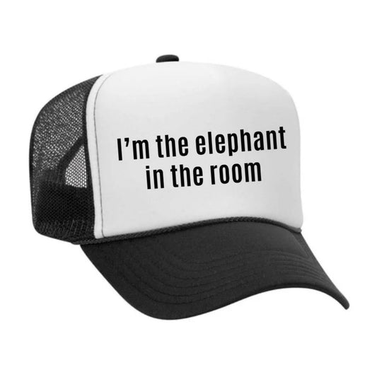 Elephant In The Room Inappropriate Trucker Hat