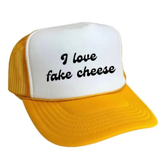 I Love Fake Cheese Trucker Hat