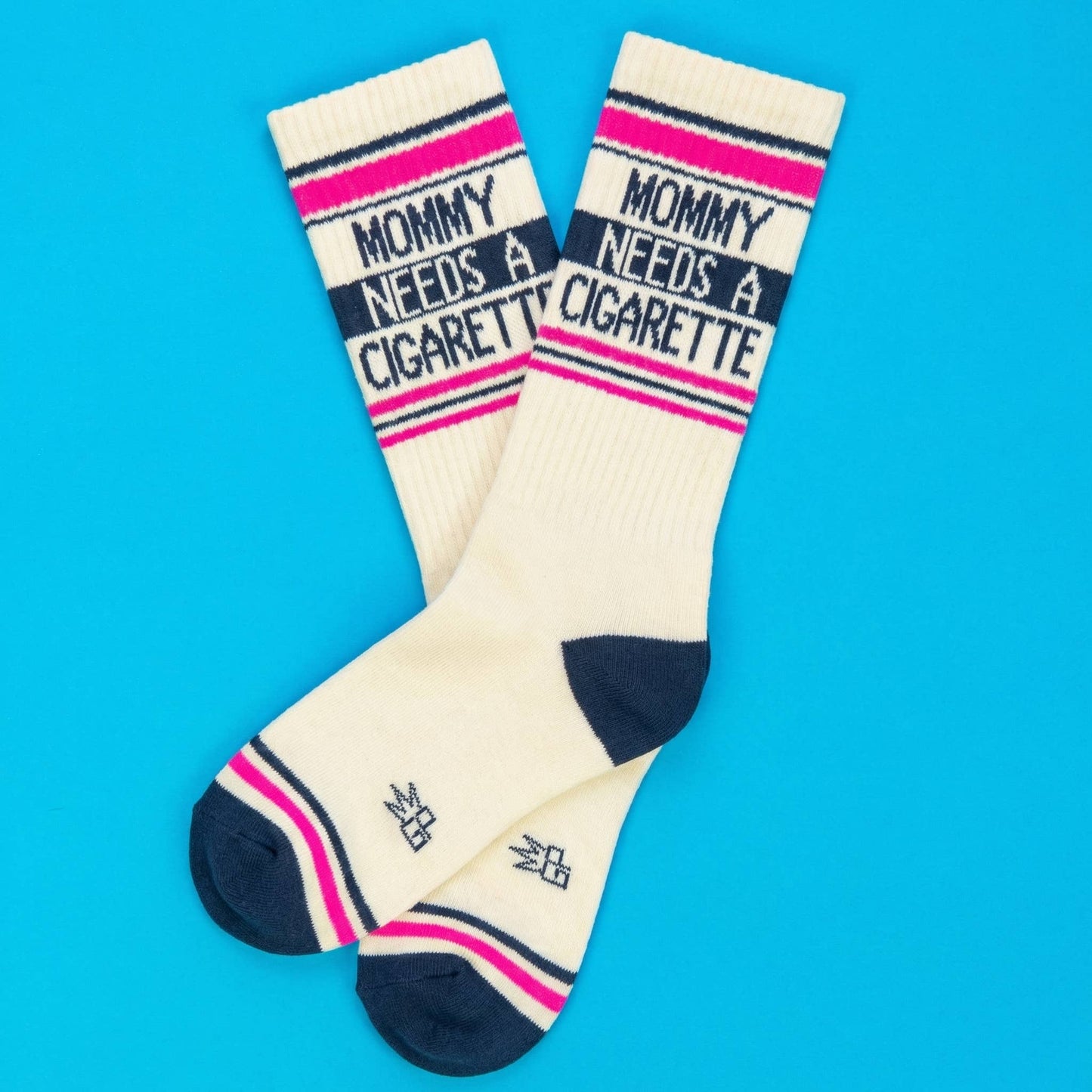 Mommy Needs A Cigarette Gym Crew Socks