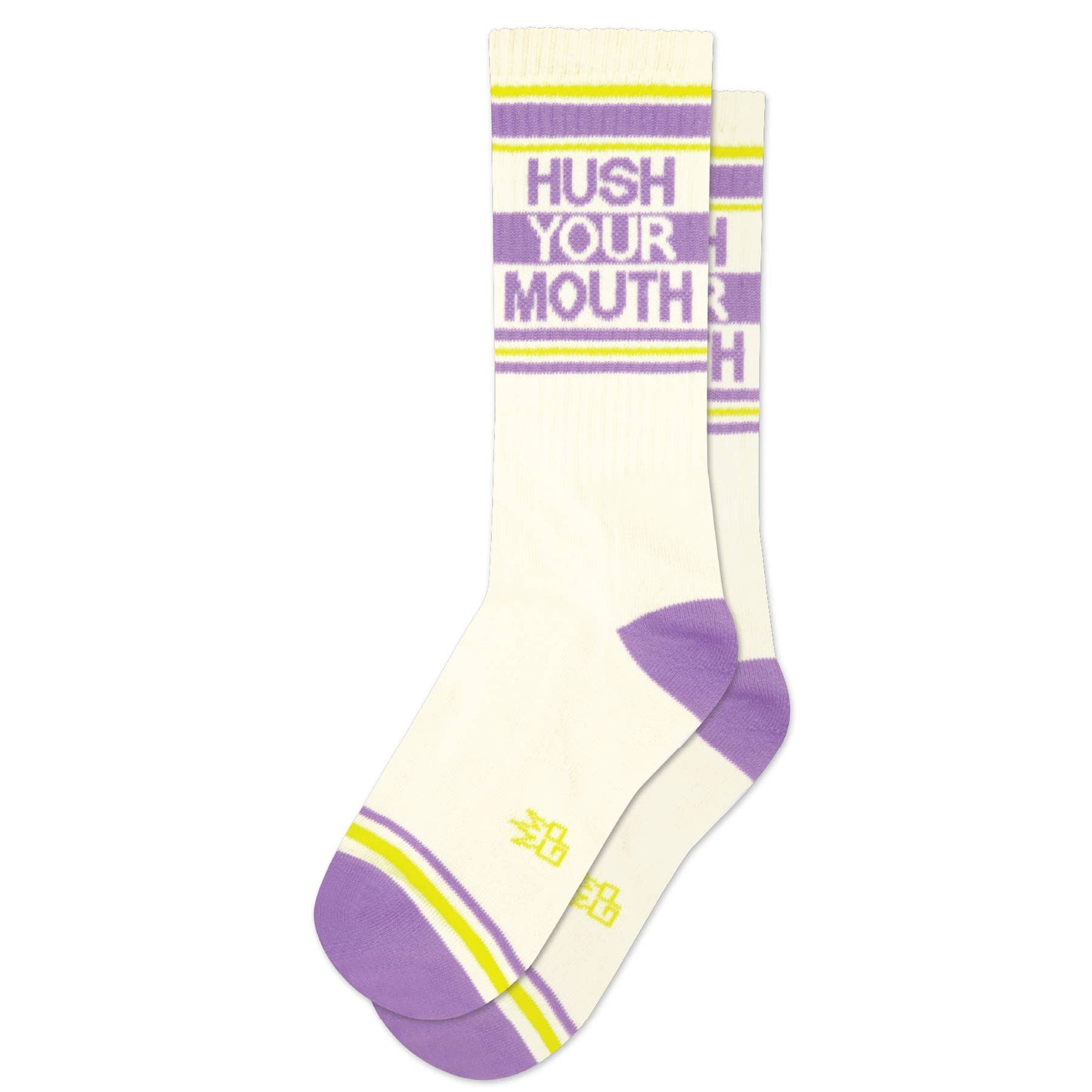 Hush Your Mouth Gym Crew Socks