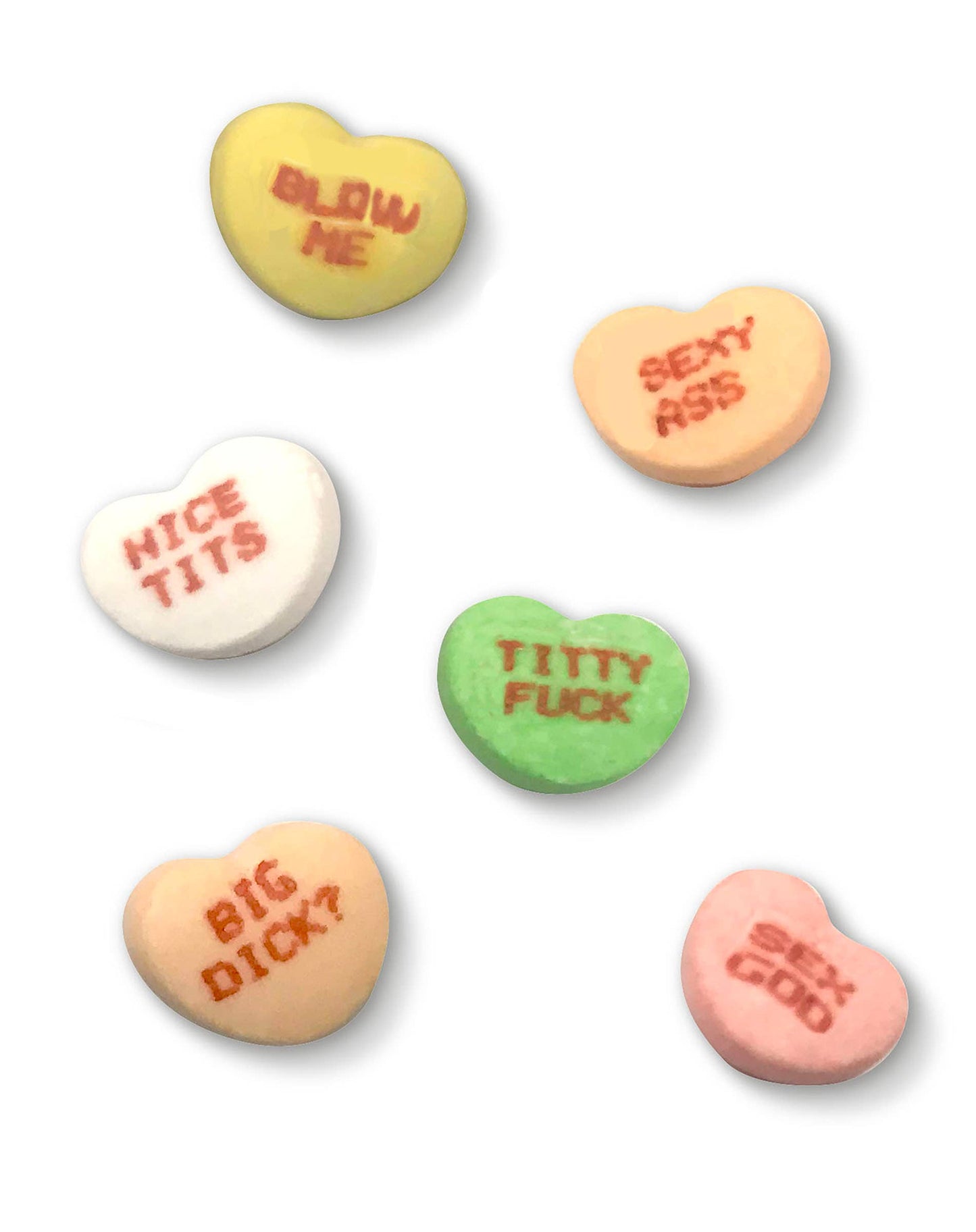 X-Rated Valentine's Conversation Heart Candy
