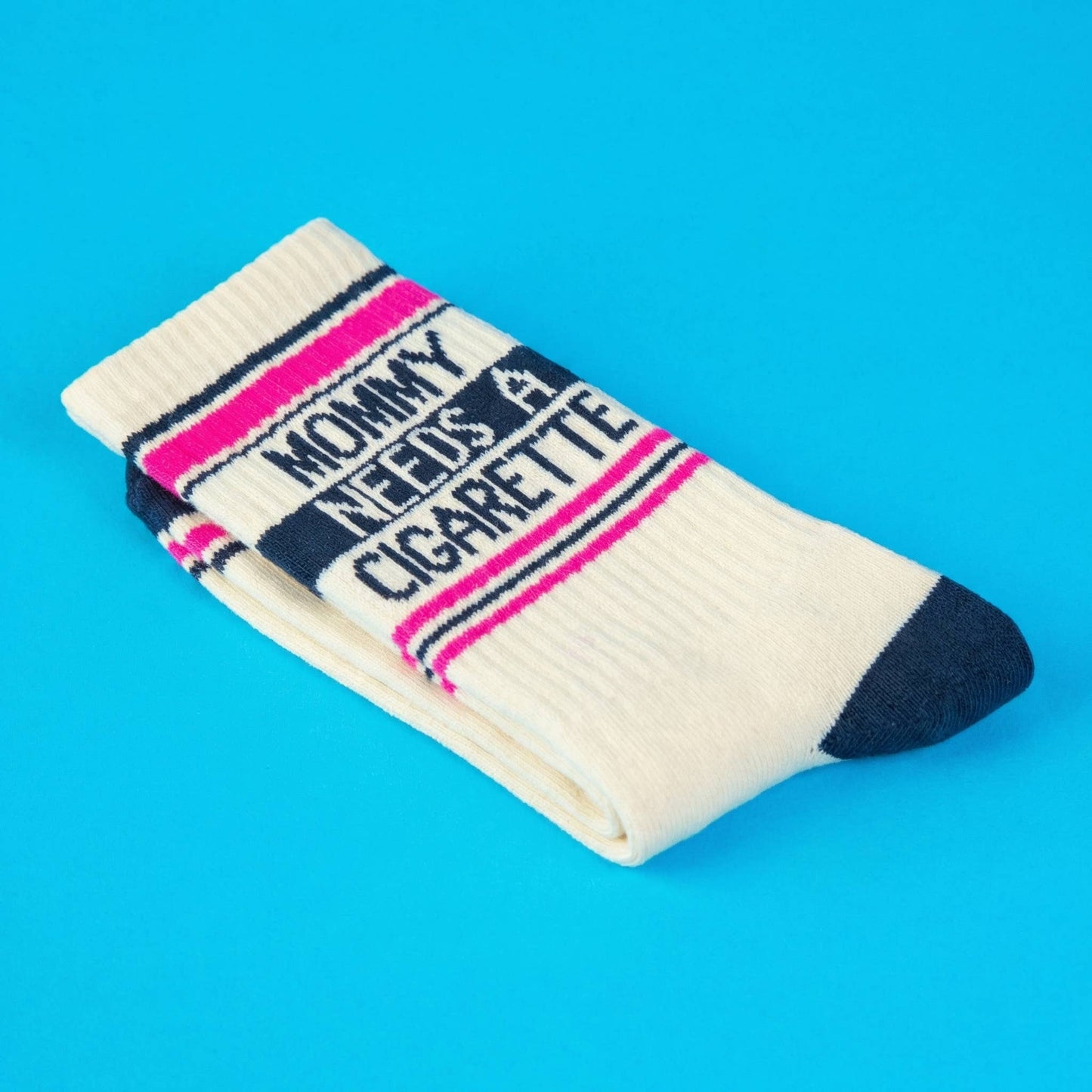 Mommy Needs A Cigarette Gym Crew Socks
