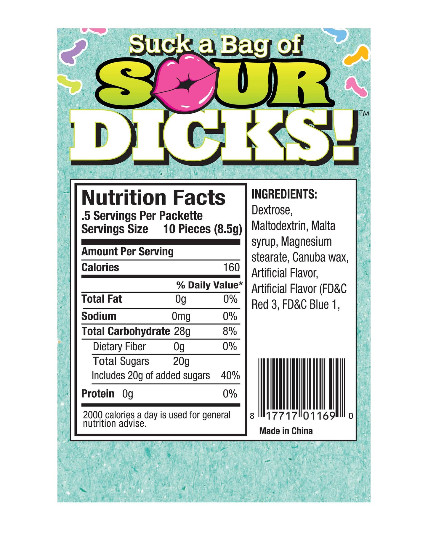 Suck a Bag of SOUR Dicks- Bag of 25