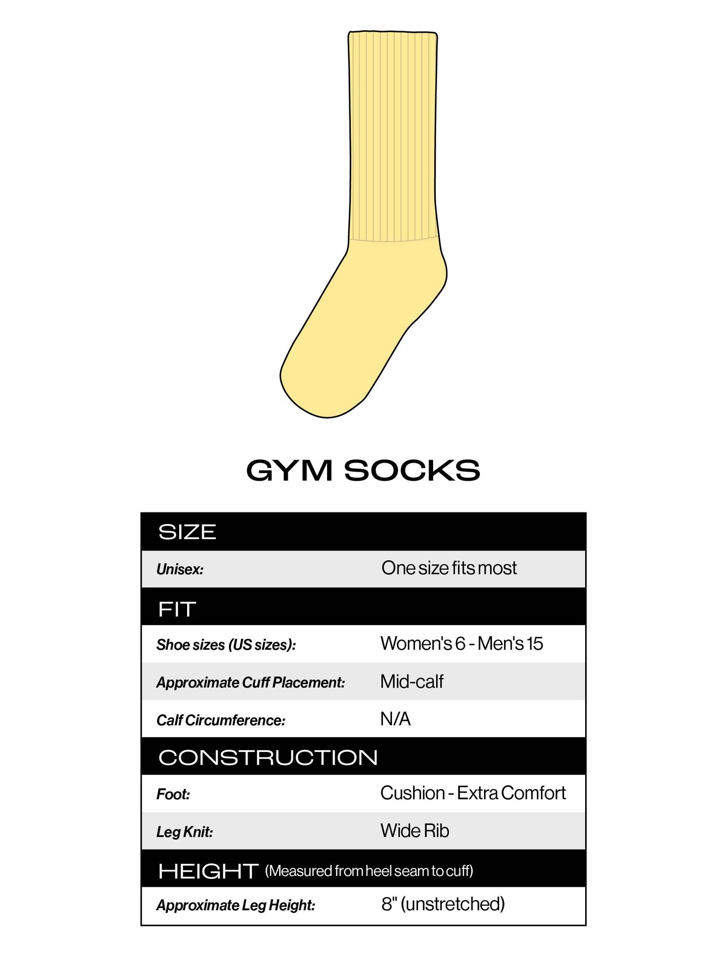 Bitch Gym Crew Socks