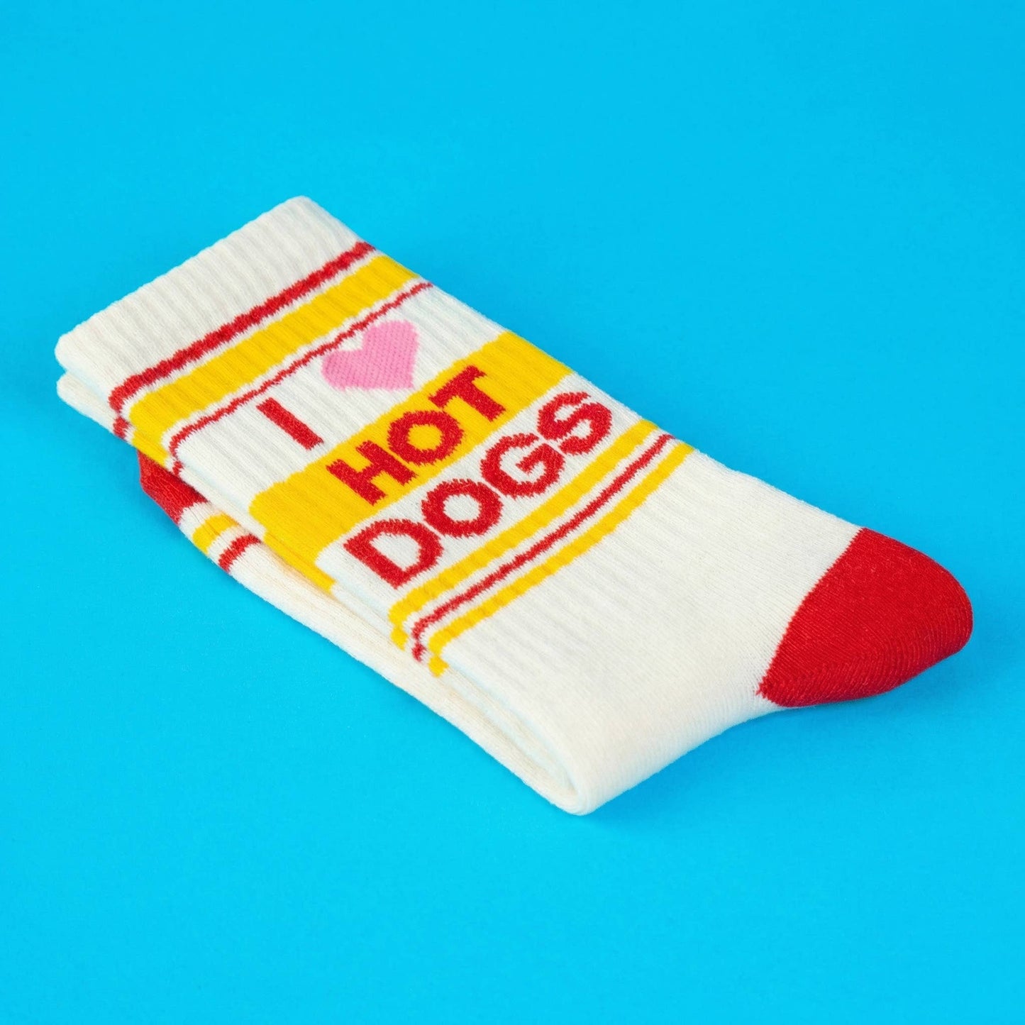 I ❤️ Hot Dogs Gym Crew Socks