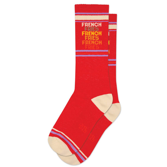 French Fries Gym Crew Socks