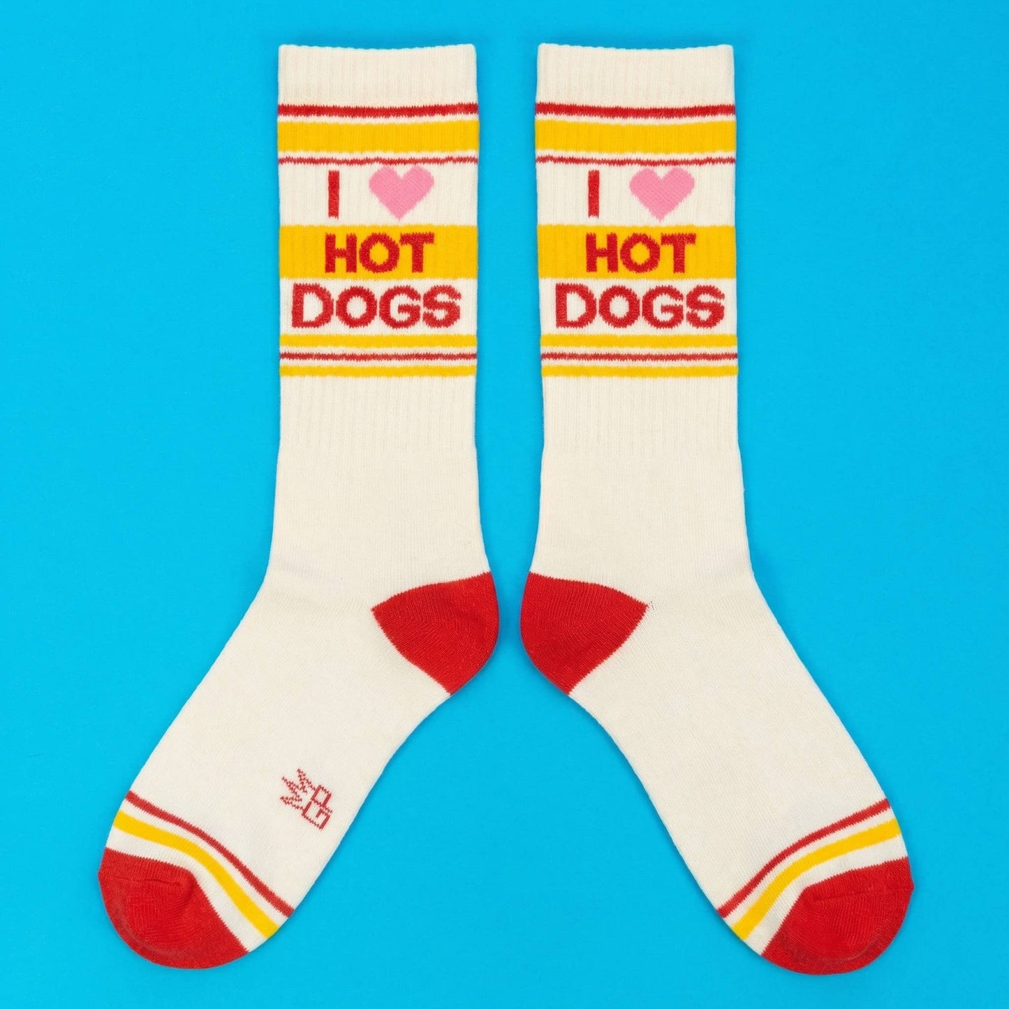 I ❤️ Hot Dogs Gym Crew Socks