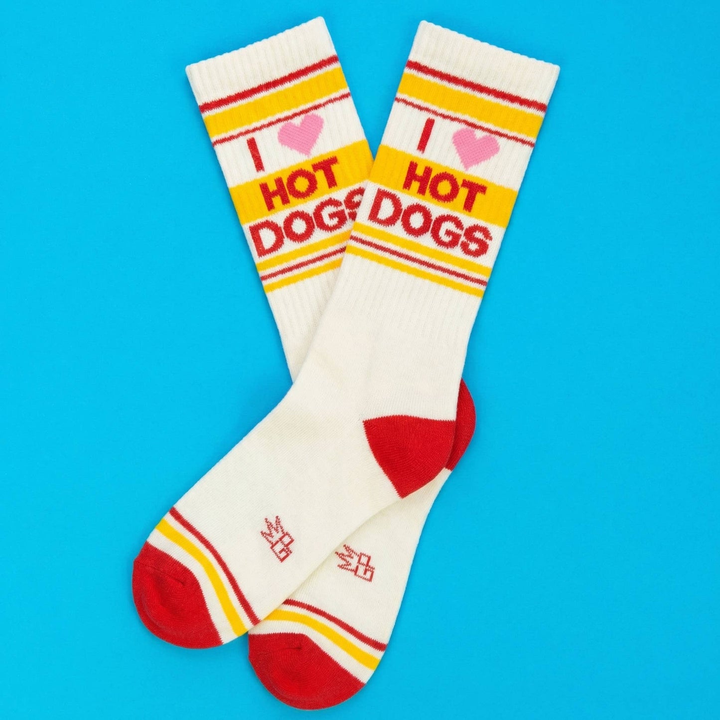I ❤️ Hot Dogs Gym Crew Socks