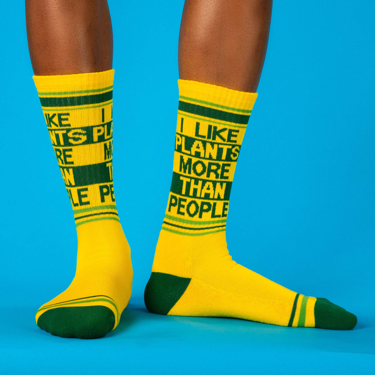 I Like Plants More Than People Gym Crew Socks