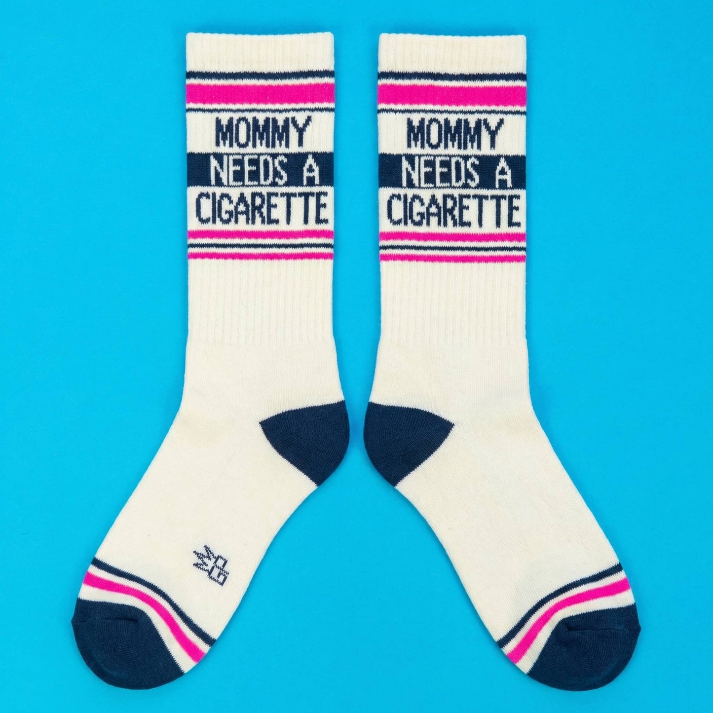 Mommy Needs A Cigarette Gym Crew Socks
