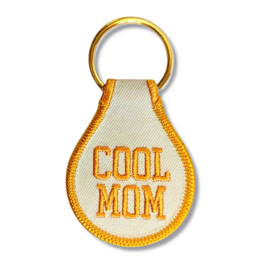 Cool Mom Embroidered Keychain